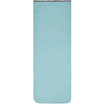 Sea To Summit Comfort Blend Sleeping Bag Liner - Rectangular in light blue shown from the front against a white background.
