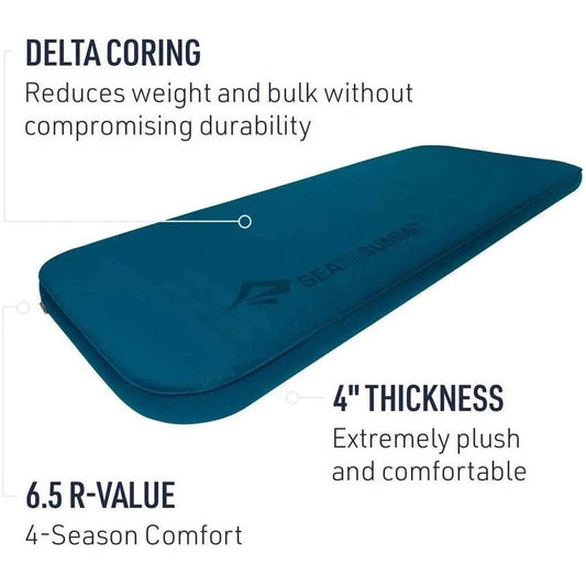 Sea To Summit Comfort Deluxe Sl Mat-Double-Camping - Sleeping Pads - Pads-Appalachian Outfitters