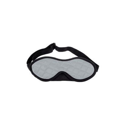 A front view of the Sea To Summit Eye Shades in High Rise Grey with a black strap against a white background.