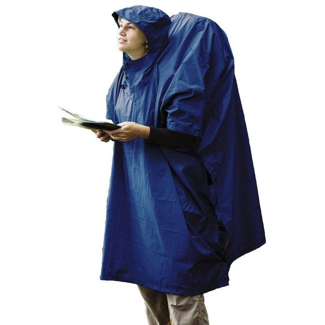Sea To Summit Nylon Tarp/Poncho-Camping - Tents & Shelters - Tarps & Shelters-Blue-Appalachian Outfitters
