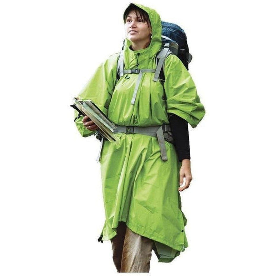 Sea To Summit Nylon Tarp/Poncho-Camping - Tents & Shelters - Tarps & Shelters-Green-Appalachian Outfitters