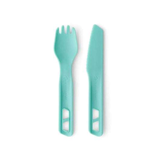 Sea To Summit Passage Cutlery Set - 2 Piece-Camping - Cooking - Utensils-Aqua Sea Blue-Appalachian Outfitters
