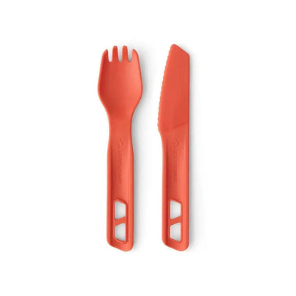 Sea To Summit Passage Cutlery Set - 2 Piece-Camping - Cooking - Utensils-Spicy Orange-Appalachian Outfitters