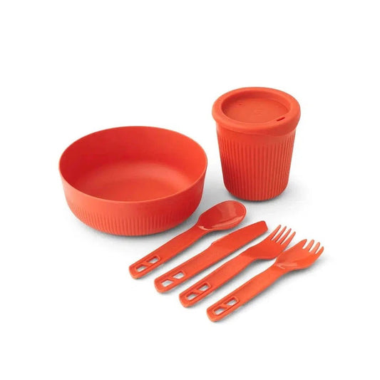 Sea To Summit Passage Dinnerware Set - 1 Person, 6 Piece-Camping - Cooking - Dishware-Spicy Orange-Appalachian Outfitters