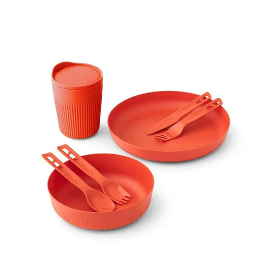 Sea To Summit Passage Dinnerware Set - 1 Person, 7 Piece-Camping - Cooking - Dishware-Spicy Orange-Appalachian Outfitters