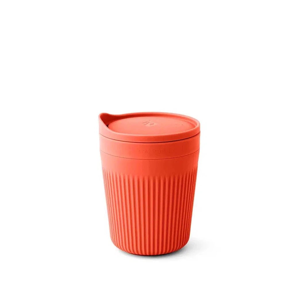 A 16oz Sea To Summit Passage Insulated Mug in Aqua Sea Blue sits centered on a white background.
