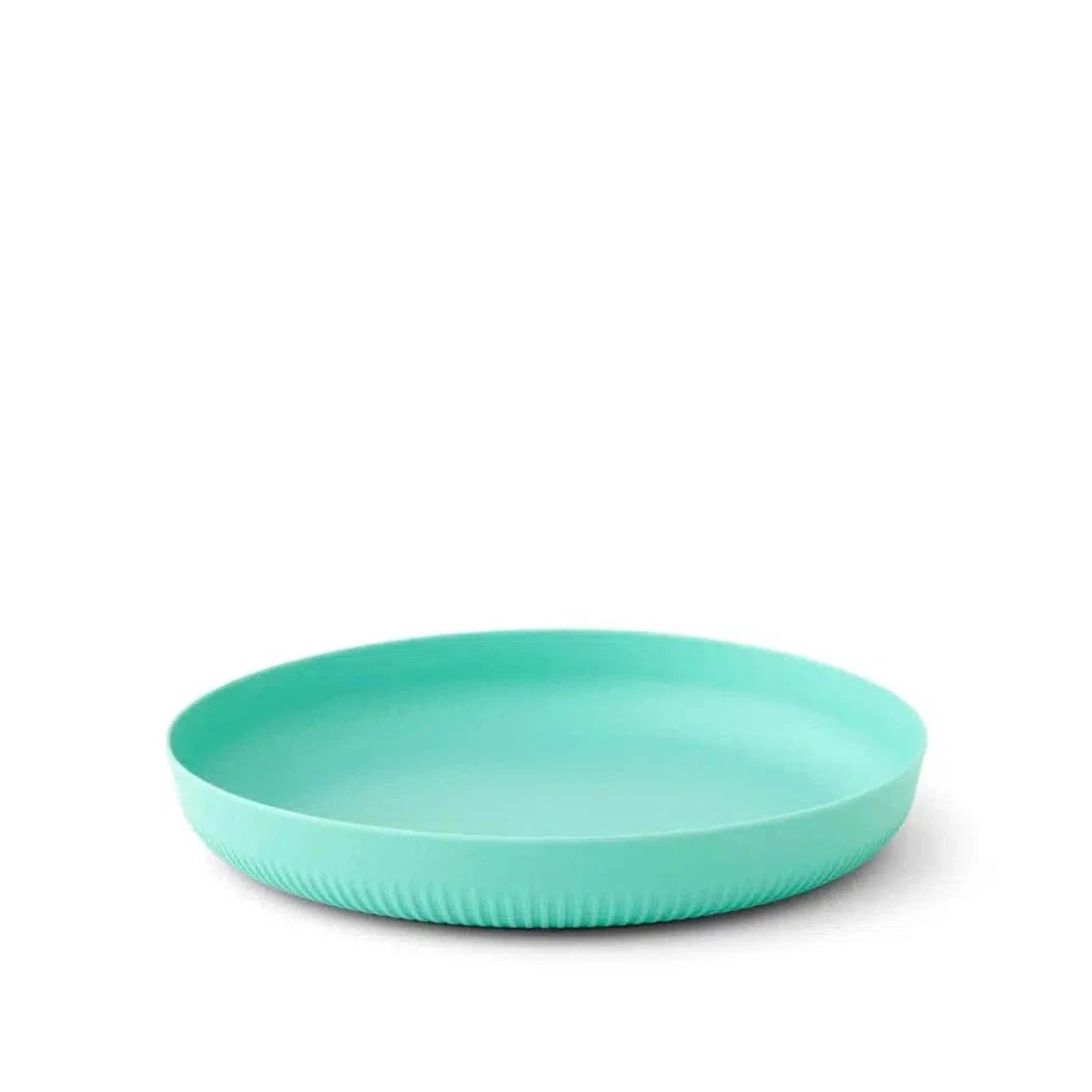 Aqua Sea Blue Sea To Summit Passage Plate - Medium shown from above on a white background.