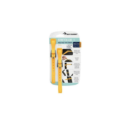Sea To Summit Stretch-Loc TPU Straps 2 Pack-Camping - Accessories-18 Inch-Yellow-Appalachian Outfitters