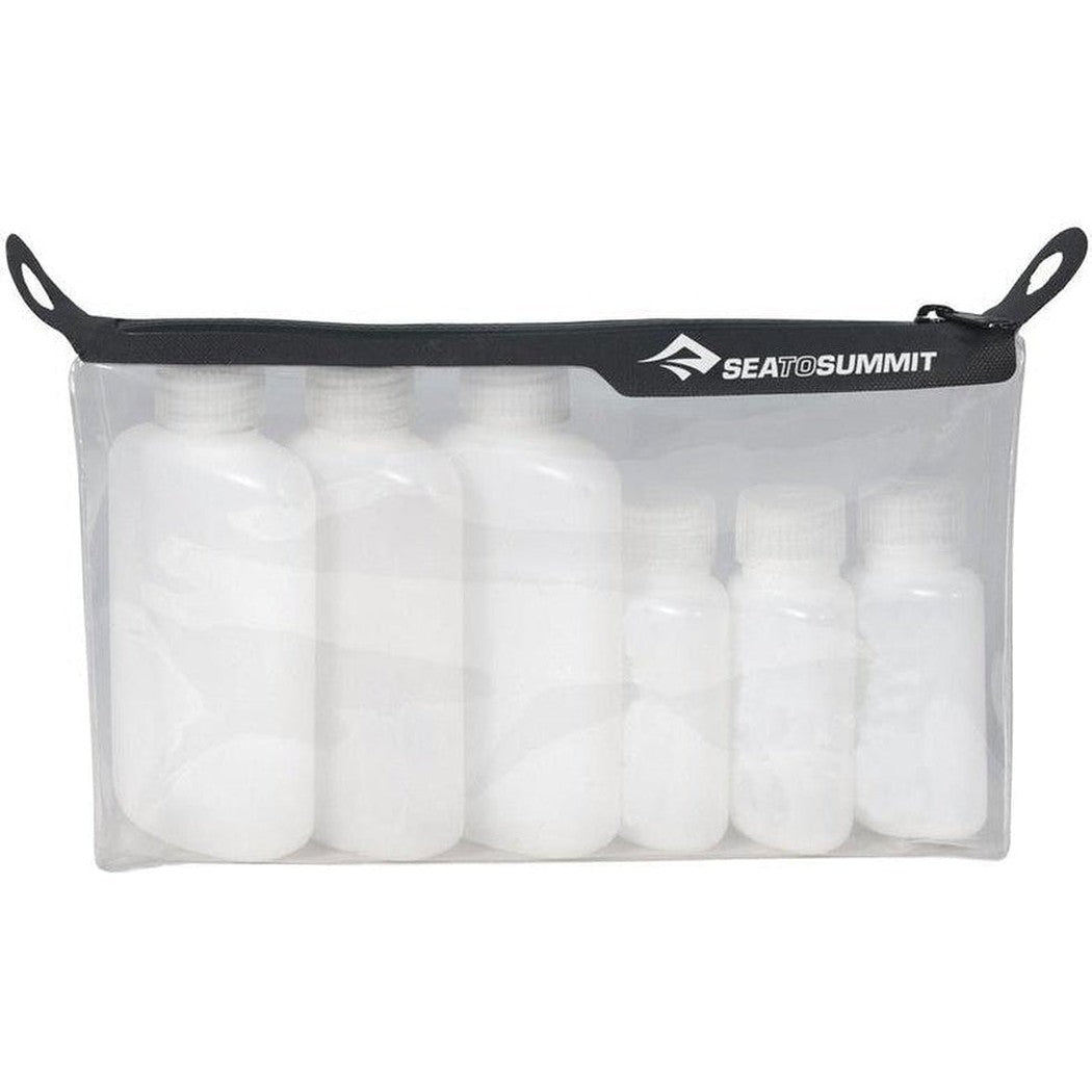Sea To Summit TPU Pouch with 6 Bottles-Travel - Accessories-Clear-Appalachian Outfitters