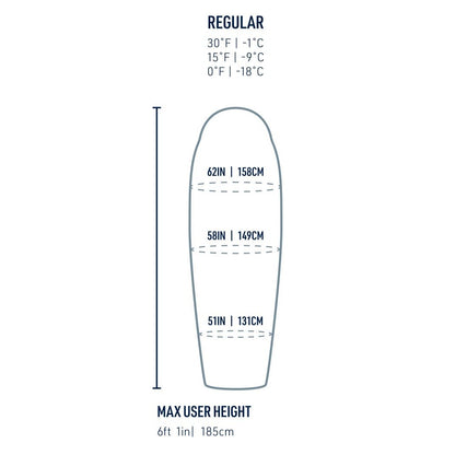 Sea To Summit Trek Down Sleeping Bag Unisex 30F | -1C-Camping - Sleeping Bags - Down-Appalachian Outfitters