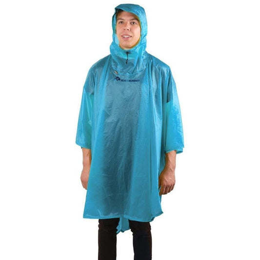 Sea To Summit Ultra-Sil Nano Poncho-Camping - Backpacks - Pack Accessories-Pacific Blue-Appalachian Outfitters