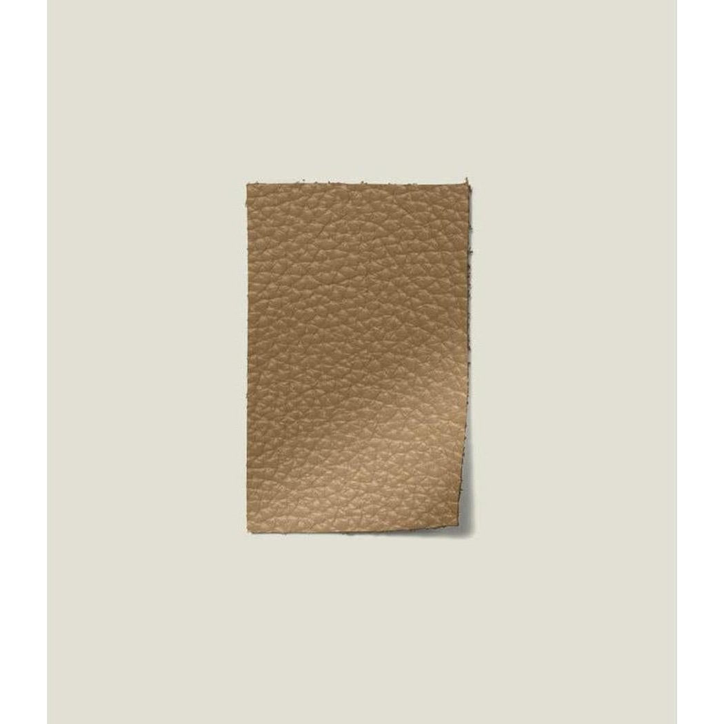 A close-up of the SECRID Miniwallet Pebble in Cappuccino with a neutral background.