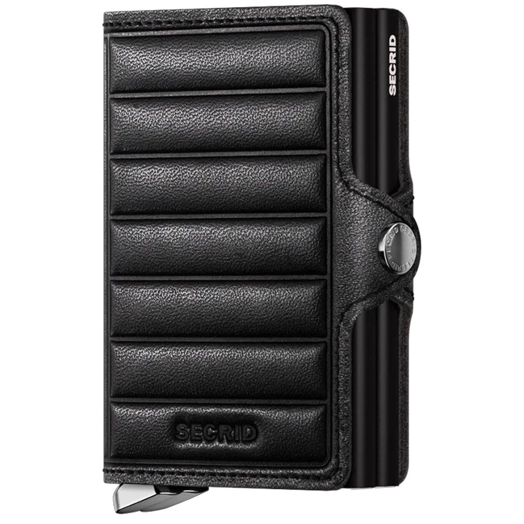 SECRID Twin Wallet - Emboss Lines-Accessories - Wallets-Black-Appalachian Outfitters