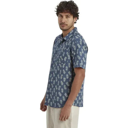 Sherpa Adventure Gear Men's Indi Floral Short Sleeve Shirt-Men's - Clothing - Tops-Appalachian Outfitters