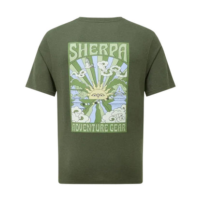 Sherpa Adventure Gear Men's Jutnu Psychedelic Tee-Men's - Clothing - Tops-Evergreen-M-Appalachian Outfitters