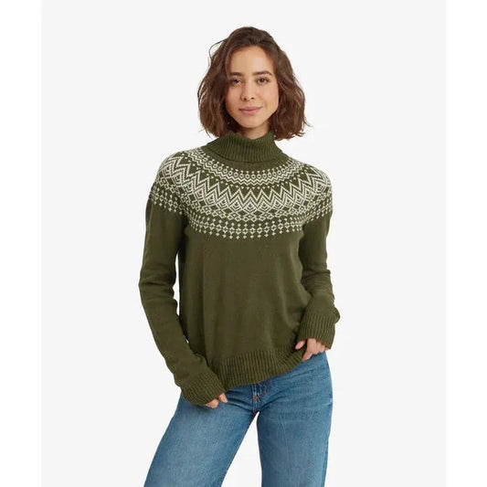 Sherpa Adventure Gear Samples - Women's Camkilo Roll Neck Sweater-Women's - Clothing - Tops-Evergreen-S-Appalachian Outfitters