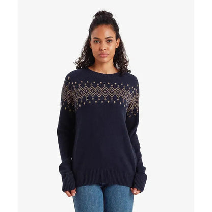 Sherpa Adventure Gear Samples - Women's Yeshe Crew Neck Sweater-Women's - Clothing - Tops-Rathee Blue-S-Appalachian Outfitters