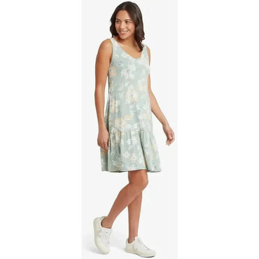 Sherpa Adventure Gear Women's Neha Ruffle Dress-Women's - Clothing - Dresses-Celery Floral-S-Appalachian Outfitters