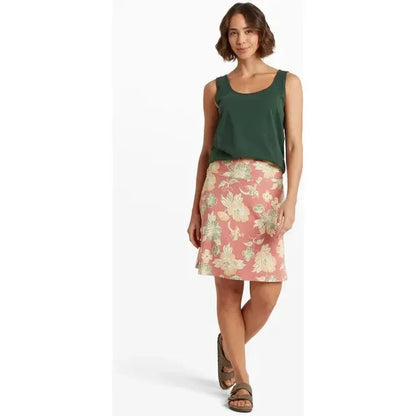 Sherpa Adventure Gear Women's Padma Pull On Skirt-Women's - Clothing - Skirts/Skorts-Floral Brick Dust Floral-S-Appalachian Outfitters