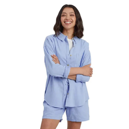 Sherpa Adventure Gear Women's Palmo Long Sleeve Shirt-Women's - Clothing - Tops-Sky-S-Appalachian Outfitters