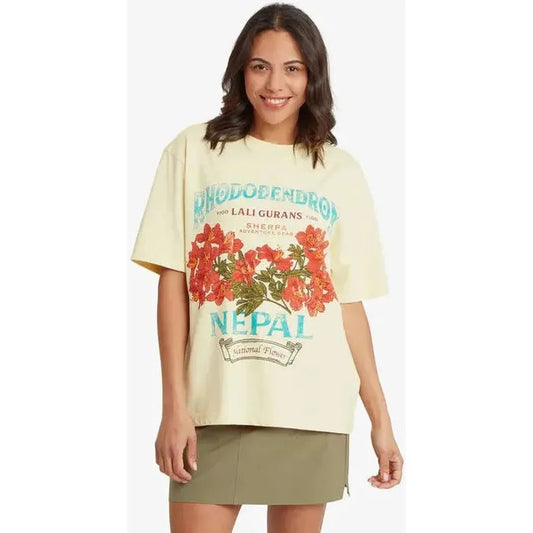 Sherpa Adventure Gear Women's Tarcho Rhodoendron Tee-Women's - Clothing - Tops-Butter-XS-Appalachian Outfitters