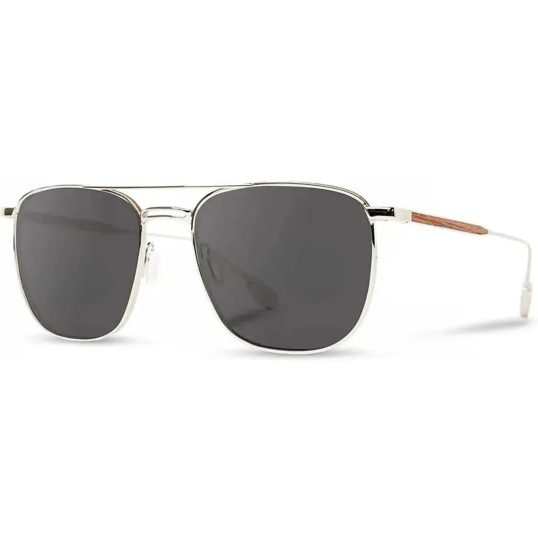Shwood Ashland-Accessories - Eyewear - Sunglasses-Silver // Walnut-Grey Polarized-Appalachian Outfitters