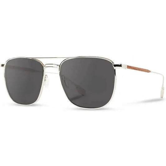 Shwood Ashland-Accessories - Eyewear - Sunglasses-Silver // Walnut-Grey Polarized-Appalachian Outfitters