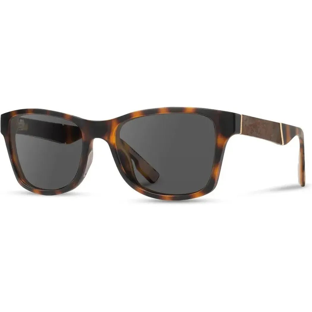 Shwood Canby ACTV-Accessories - Eyewear - Sunglasses-Matte Brindle // Elm Burl-Grey Polarized-Appalachian Outfitters