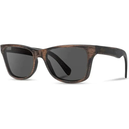 Shwood Canby-Accessories - Eyewear - Sunglasses-Distressed Dark Walnut-Grey Polarized-Appalachian Outfitters