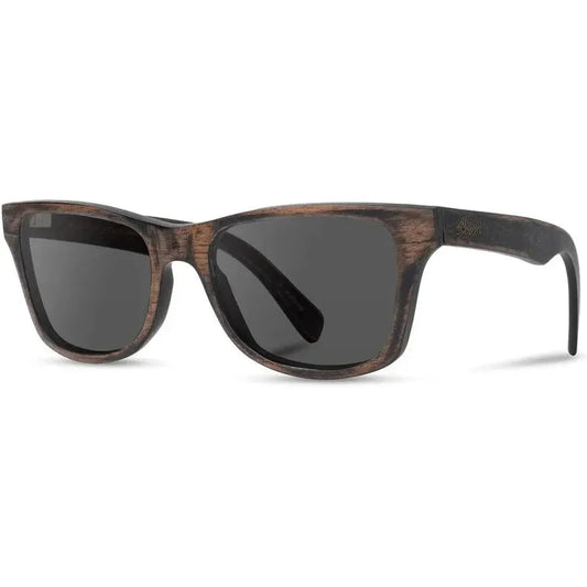 Shwood Canby-Accessories - Eyewear - Sunglasses-Distressed Dark Walnut-Grey Polarized-Appalachian Outfitters