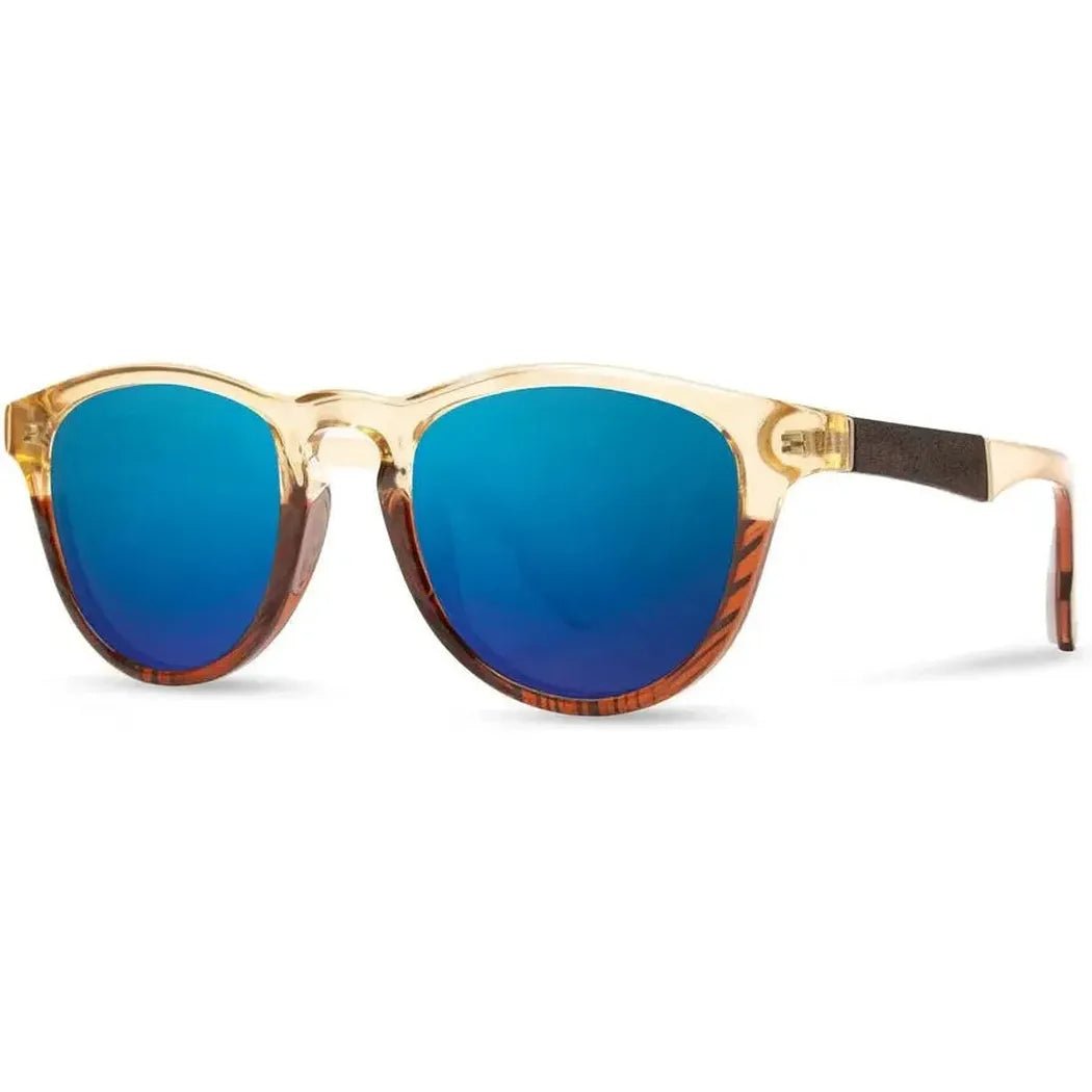 Shwood Francis ACTV-Accessories - Eyewear - Sunglasses-Canyon // Elm Burl-Blue Flash Polarized-Appalachian Outfitters