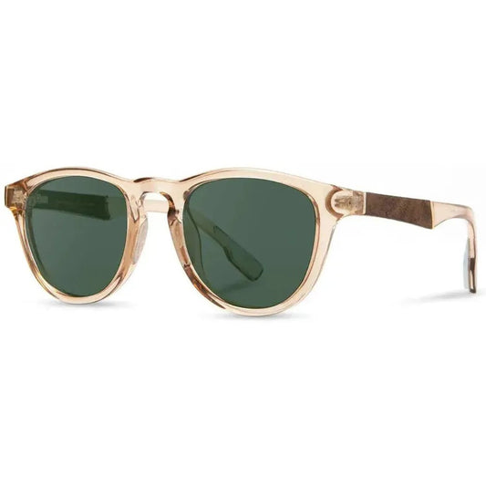 Shwood Francis ACTV-Accessories - Eyewear - Sunglasses-Champagne // Elm Burl-G15 Polarized-Appalachian Outfitters
