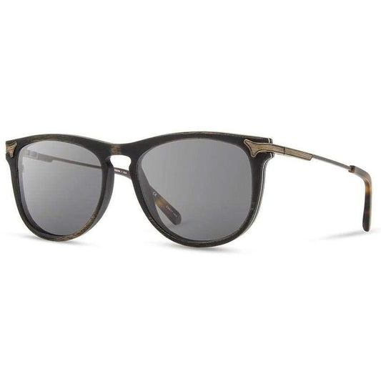 Shwood Keller-Accessories - Eyewear - Sunglasses-Distressed Dark Walnut-Grey Polarized-Appalachian Outfitters