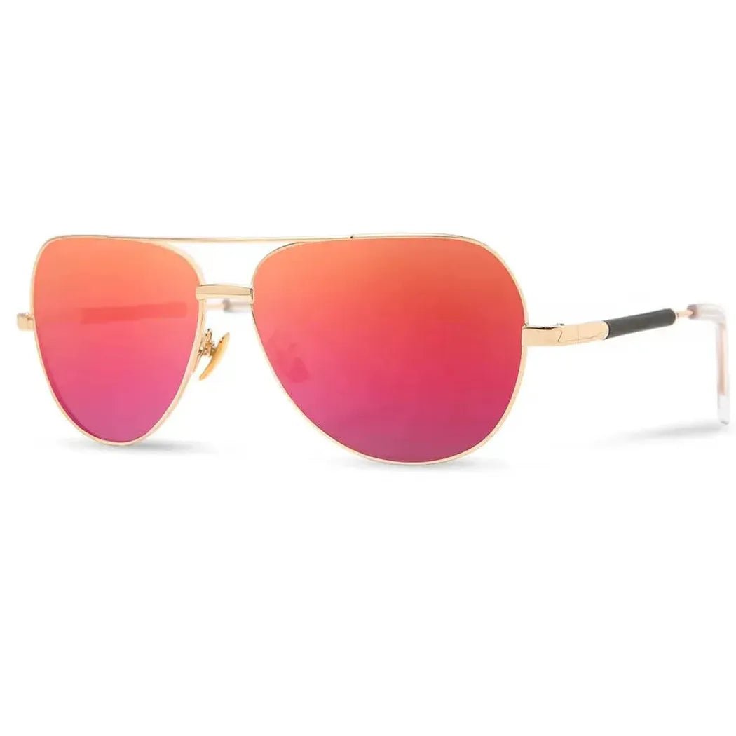 Shwood Redmond-Accessories - Eyewear - Sunglasses-Gold // Ebony-Rose Flash Polarized-Appalachian Outfitters