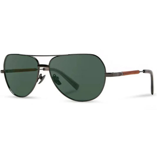 Shwood Redmond-Accessories - Eyewear - Sunglasses-Black Chrome // Mahogany-G15 Polarized-Appalachian Outfitters