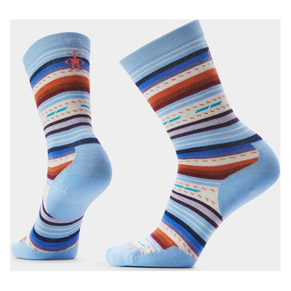 Smartwool Everyday Margarita Crew-Accessories - Socks - Unisex-Serene Blue-S-Appalachian Outfitters