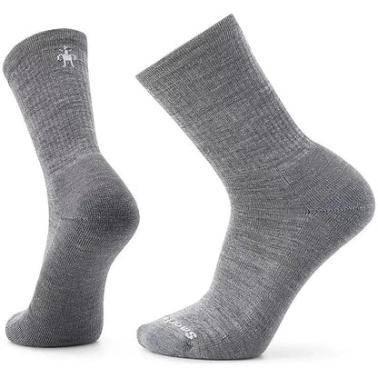 Smartwool Everyday Solid Rib Crew Socks-Accessories - Socks - Unisex-Medium Gray-S-Appalachian Outfitters