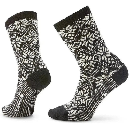 Smartwool Everyday Traditional Snowflake Crew Socks-Accessories - Socks - Unisex-Black-S-Appalachian Outfitters