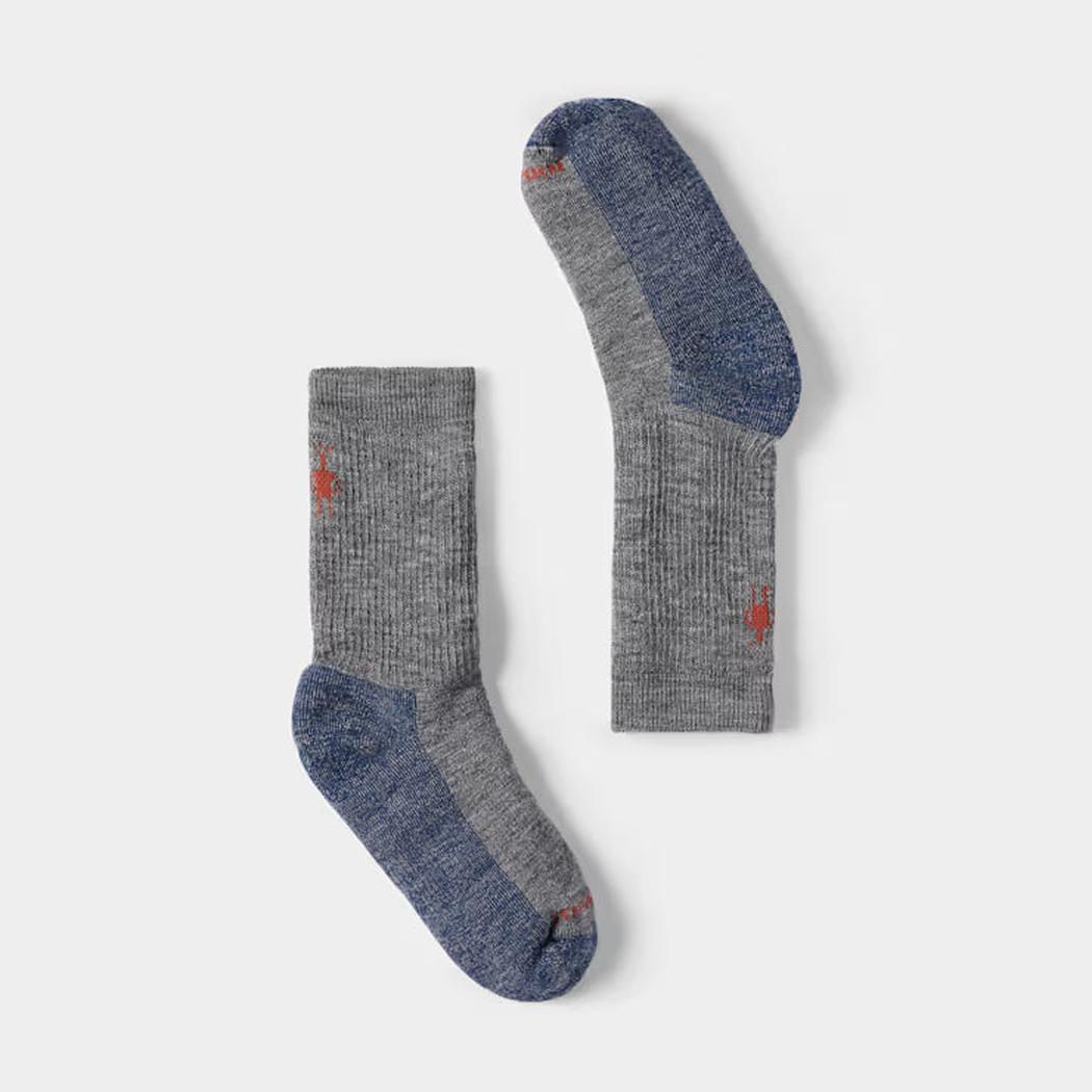 Smartwool Kids' Hike Full Cushion Crew Socks-Accessories - Socks - Kids-Medium Gray-S-Appalachian Outfitters