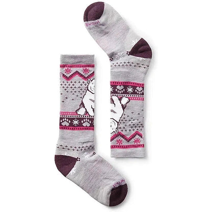 Smartwool Kids' Wintersport Full Cushion Polar Bear Pattern OTC Socks-Accessories - Socks - Kids-Purple Eclipse-S-Appalachian Outfitters