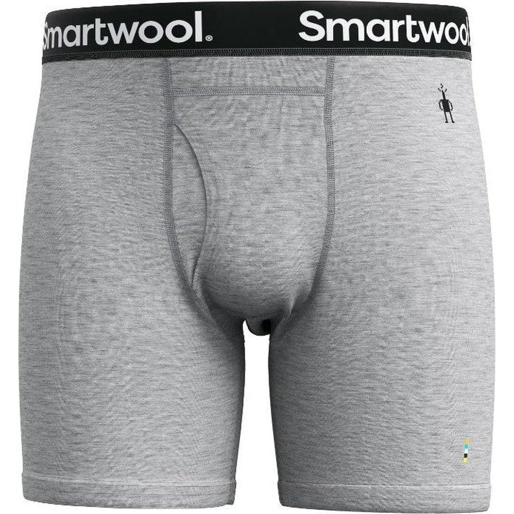 Smartwool Men's Active Boxer Brief Boxed-Men's - Clothing - Underwear-Medium Gray Heather-M-Appalachian Outfitters