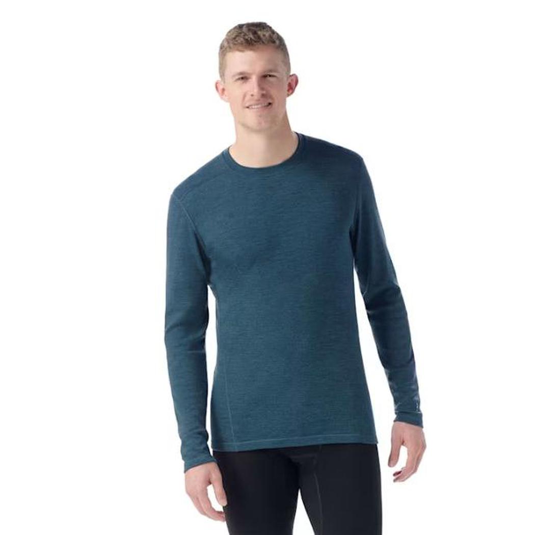 Smartwool Men's Classic Thermal Merino Base Layer Crew-Men's - Clothing - Baselayer-Twilight Blue Heather-M-Appalachian Outfitters
