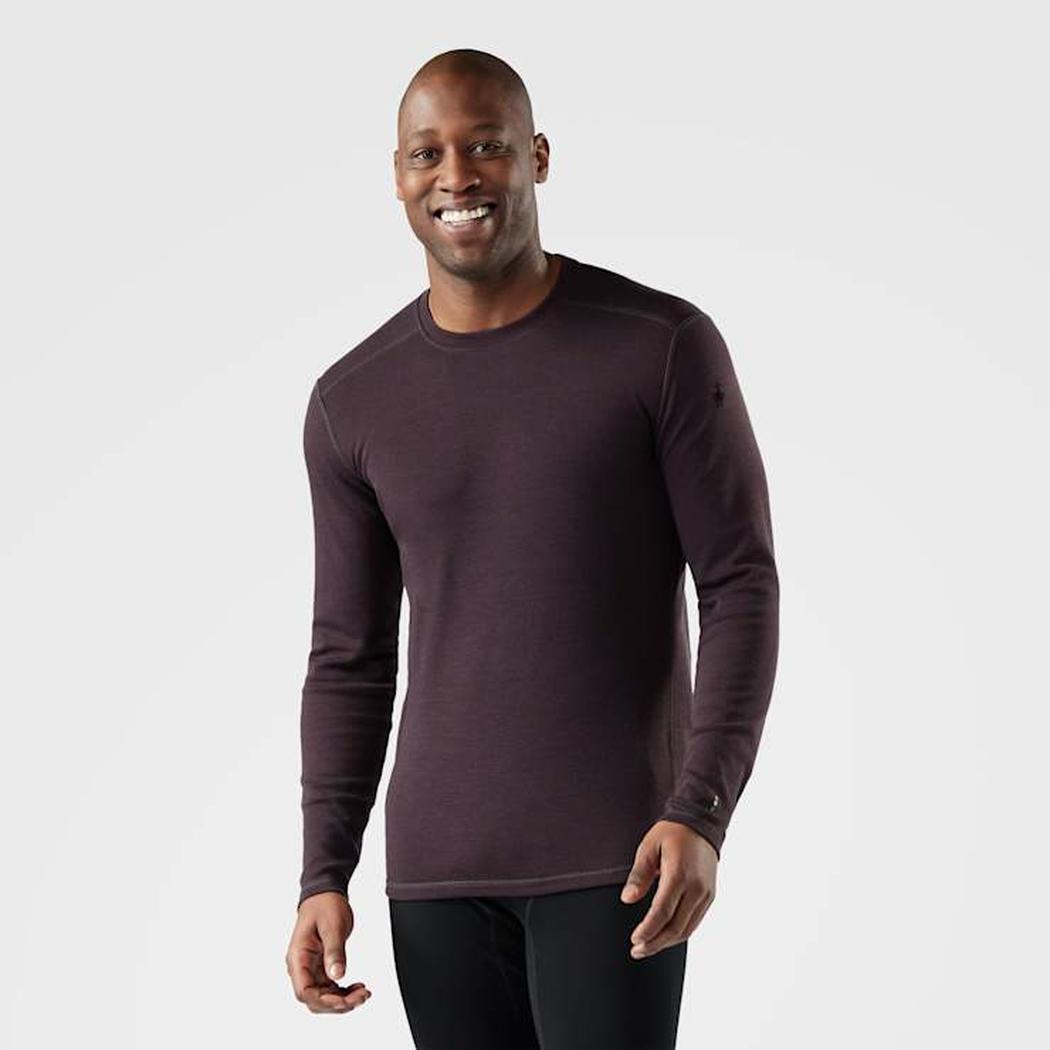 Smartwool Men's Classic Thermal Merino Base Layer Crew-Men's - Clothing - Baselayer-Mink Heather-M-Appalachian Outfitters