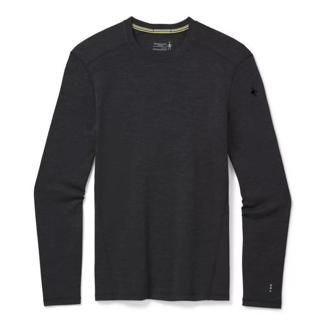 Smartwool Men's Classic Thermal Merino Base Layer Crew-Men's - Clothing - Baselayer-Charcoal Heather-S-Appalachian Outfitters