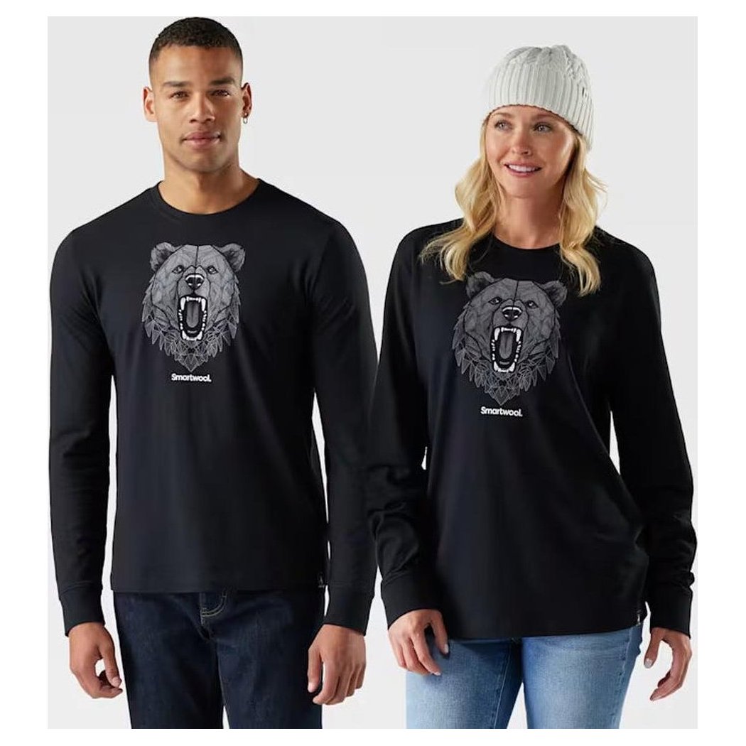 Smartwool Men's Geometric Bear Long Sleeve Graphic Tee-Men's - Clothing - Tops-Appalachian Outfitters