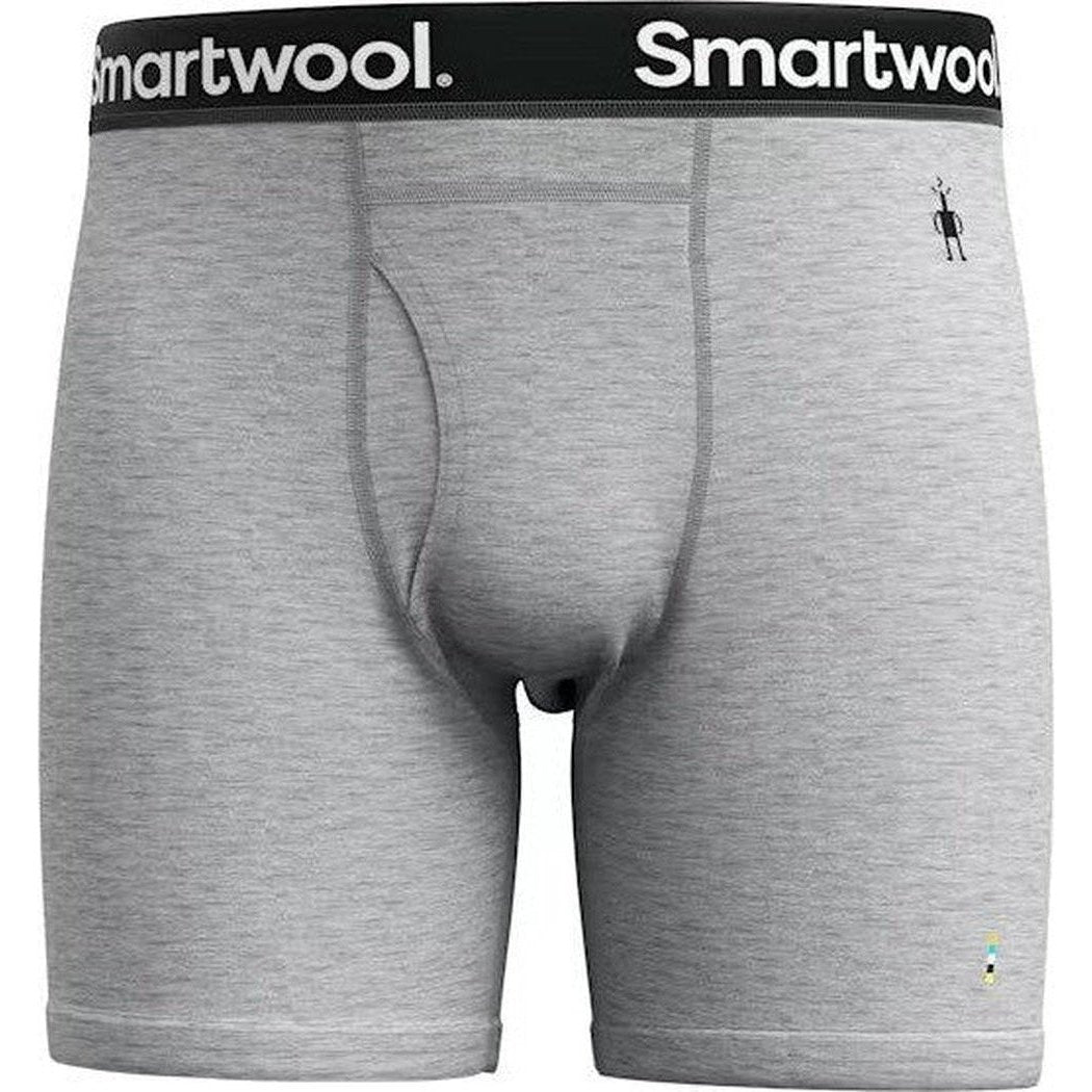 Smartwool Men's Merino Boxer Brief Boxed-Men's - Clothing - Underwear-Light Gray-M-Appalachian Outfitters