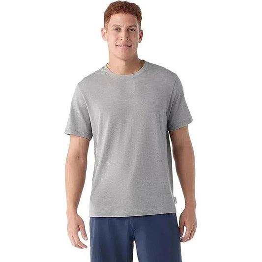 Smartwool Men's Perfect Crew Short Sleeve Tee-Men's - Clothing - Tops-Light Gray Heather-M-Appalachian Outfitters