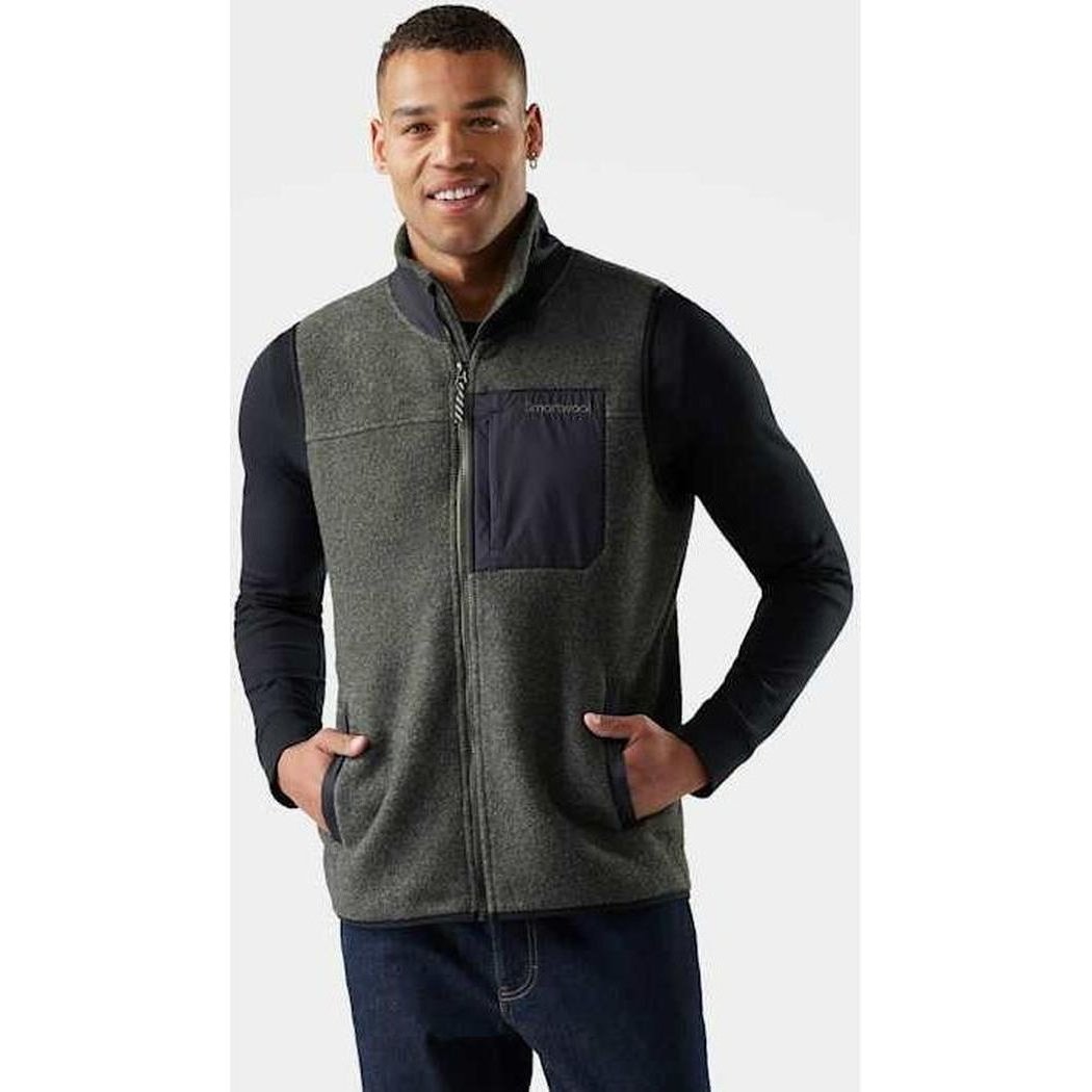 Smartwool Men's Second Cut Fleece Vest-Men's - Clothing - Jackets & Vests-Winter Moss-M-Appalachian Outfitters