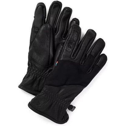 Black Smartwool Ridge Gloves shown from above on a white background.