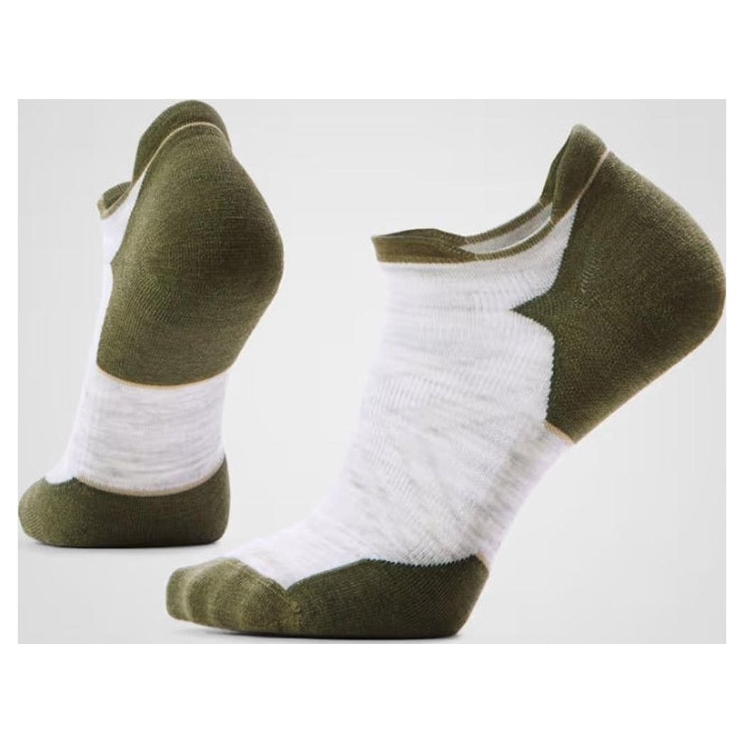 Smartwool Run Targeted Cushion Low Ankle Socks-Accessories - Socks - Unisex-Ash/Winter Moss-M-Appalachian Outfitters